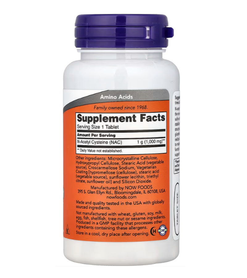 NAC (N-ACETYL CYSTEINE) 1000mg - 60 Tablets