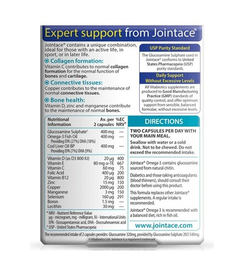 Jointace + Omega 3 - 30 Capsules