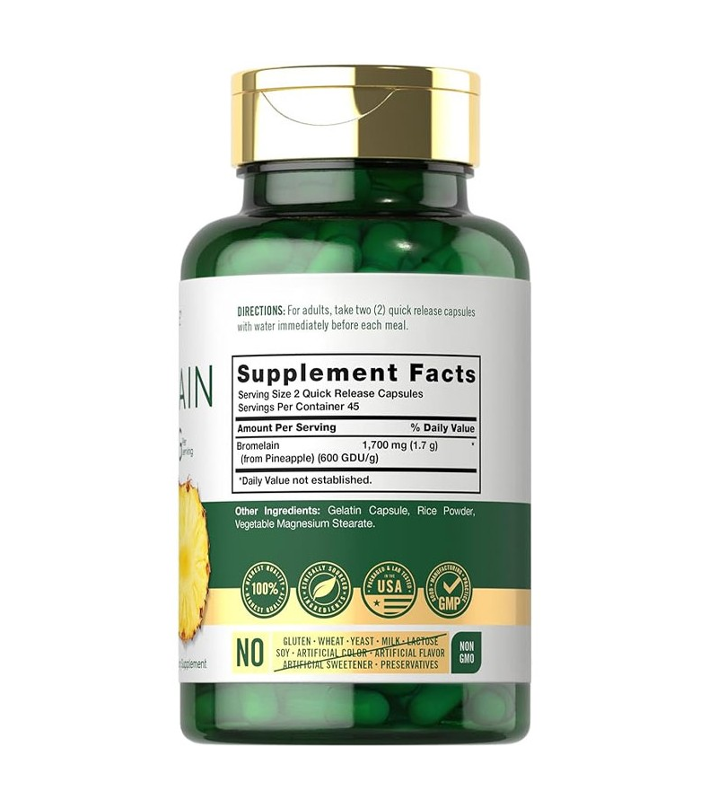 Bromelain Pineapple Enzyme 1700 mg - 90 Capsules