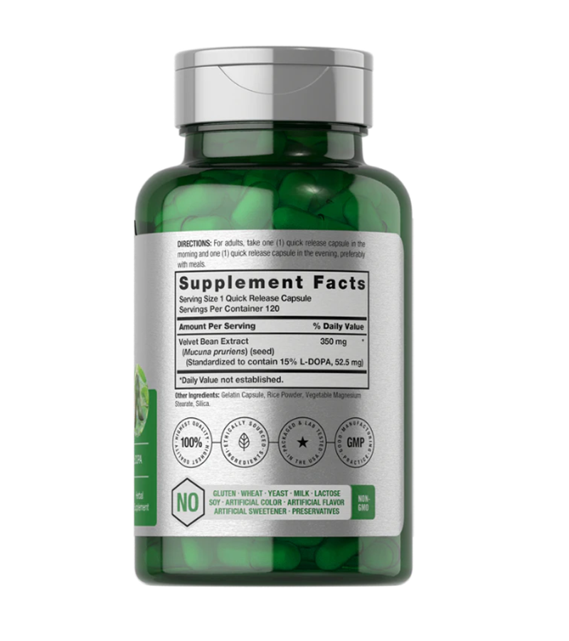 DOPA MUCUNA - 120 CAPSULES