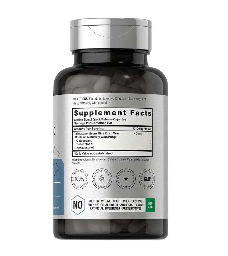 Ultra Policosanol 40mg - 200 Capsules