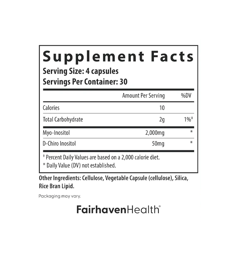 Myo + D-Chiro Inositol -120 Capsules