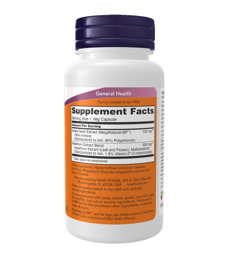 Blood Pressure Health, Cardiovascular Wellness Support - 90 Veg Capsules