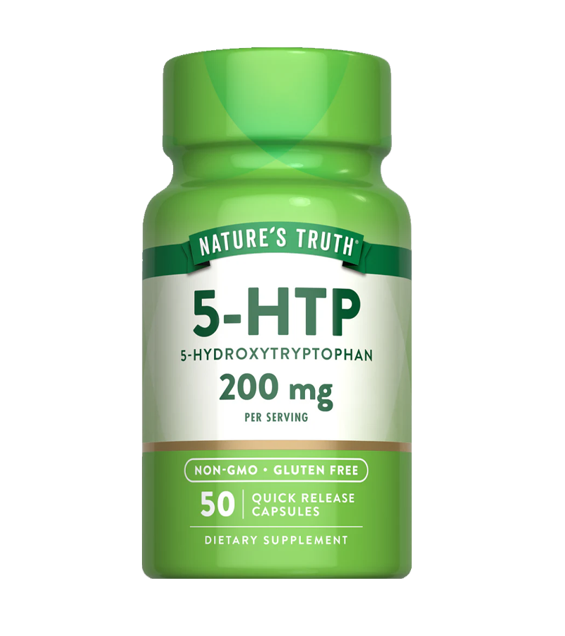 5-HTP 200 mg (5-Hydroxytryptophan) - 50 Caps
