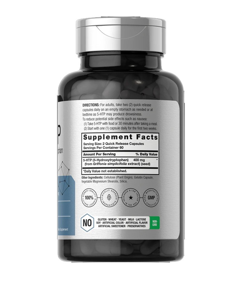 5-HTP Supplement 400mg - 120 Capsules