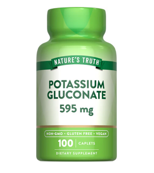 Potassium Gluconate 595 mg - 100 Caplets