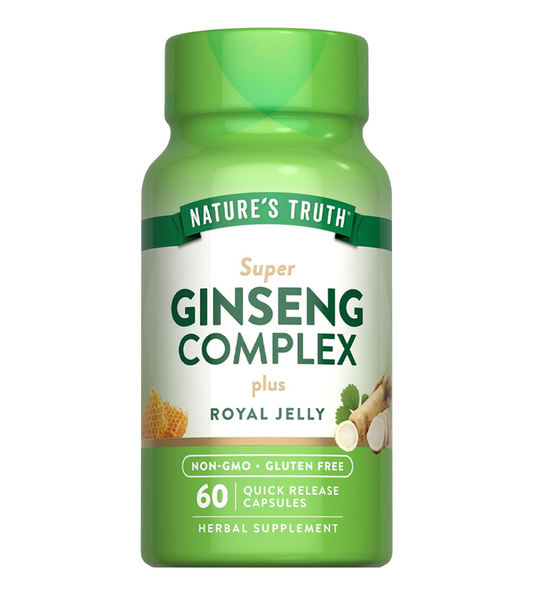 Super Ginseng Complex plus Royal Jelly - 60 Quick Release Capsules