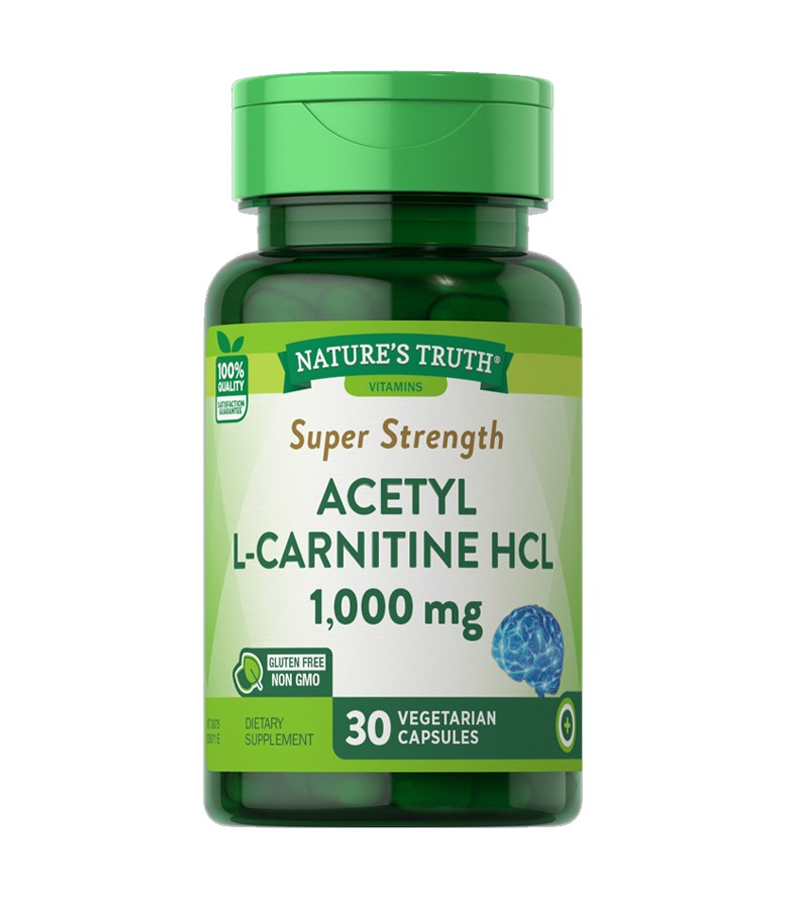 Acetyl L-Carnitine HCL 1,000 mg - 30 Quick Release Capsules