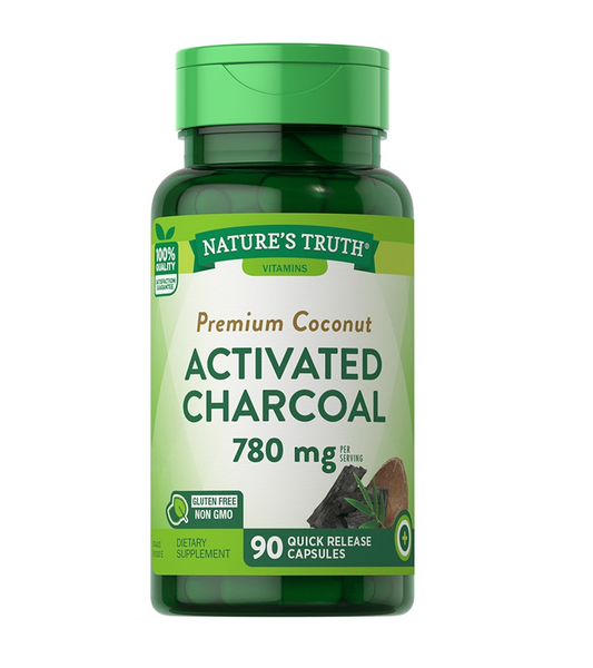 Activated Charcoal 780mg - 90 Capsules