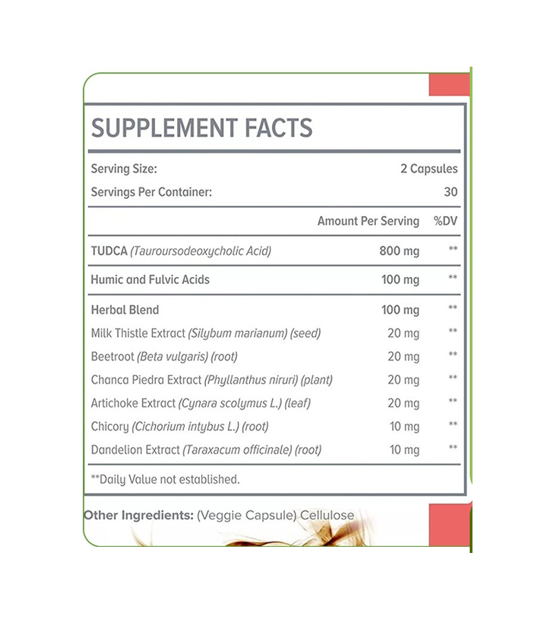 Advanced TUDCA 1000mg - 60 Capsules