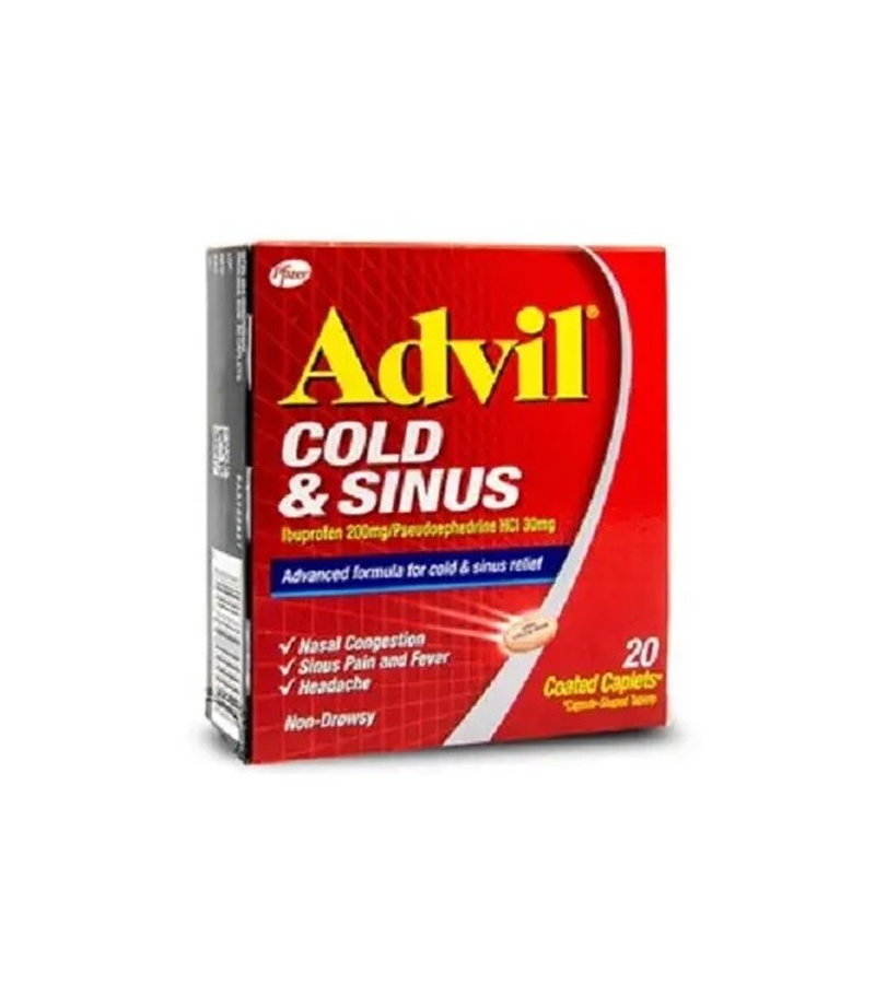 Advil Cold and Sinus 20 Coated Caplet