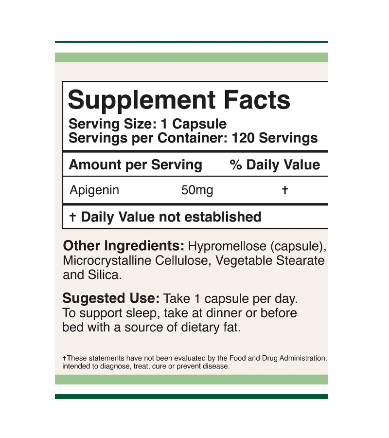 Apigenin 50 mg - 120 Capsules