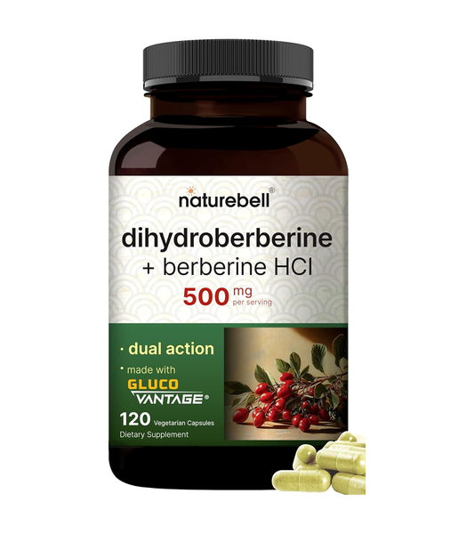 Berberine 2 in 1, Dihydroberberine with Berberine HCl 500mg, 120 Veggie Capsules