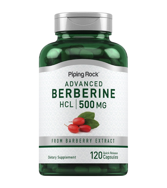 Berberine HCL 500mg - 120 Capsules