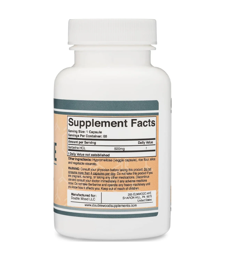 Berberine 500MG - 60 Capsules