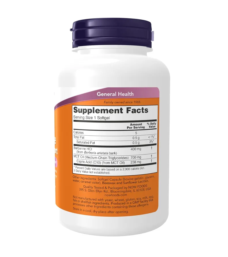 Berberine Glucose Support with MCT Oil - 90 Softgels