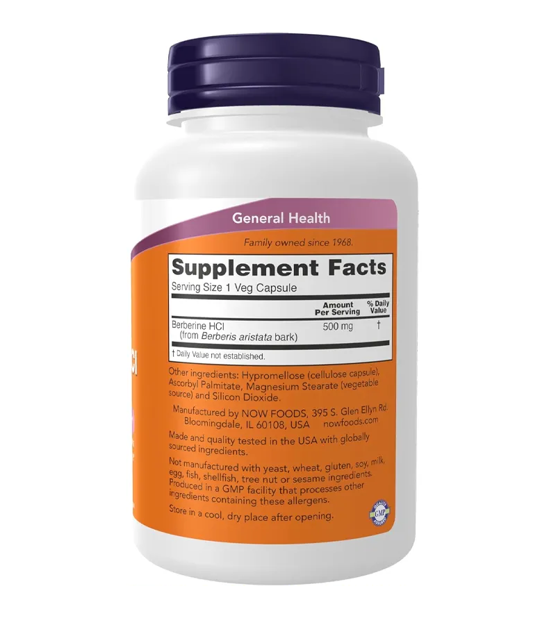 Berberine HCL 500 mg - 90 Veg Capsules