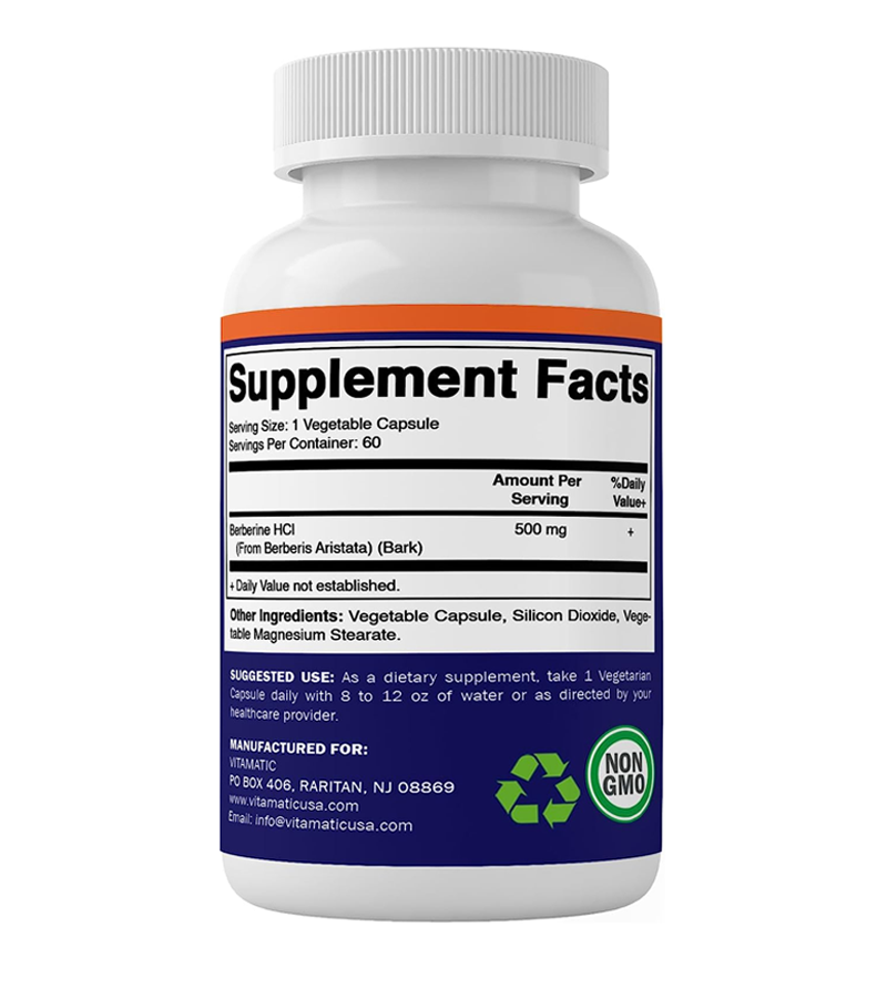 Berberine 500 mg - 60 Capsules