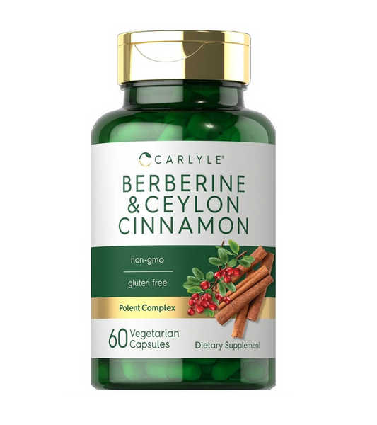 Berberine with Ceylon Cinnamon 2000mg - 60 Capsules