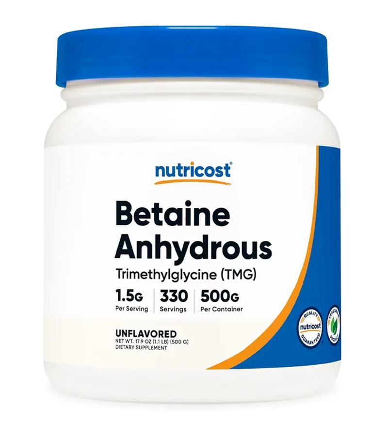 Betaine Anhydrous Trimethylglycine (TMG) Powder - 500 g
