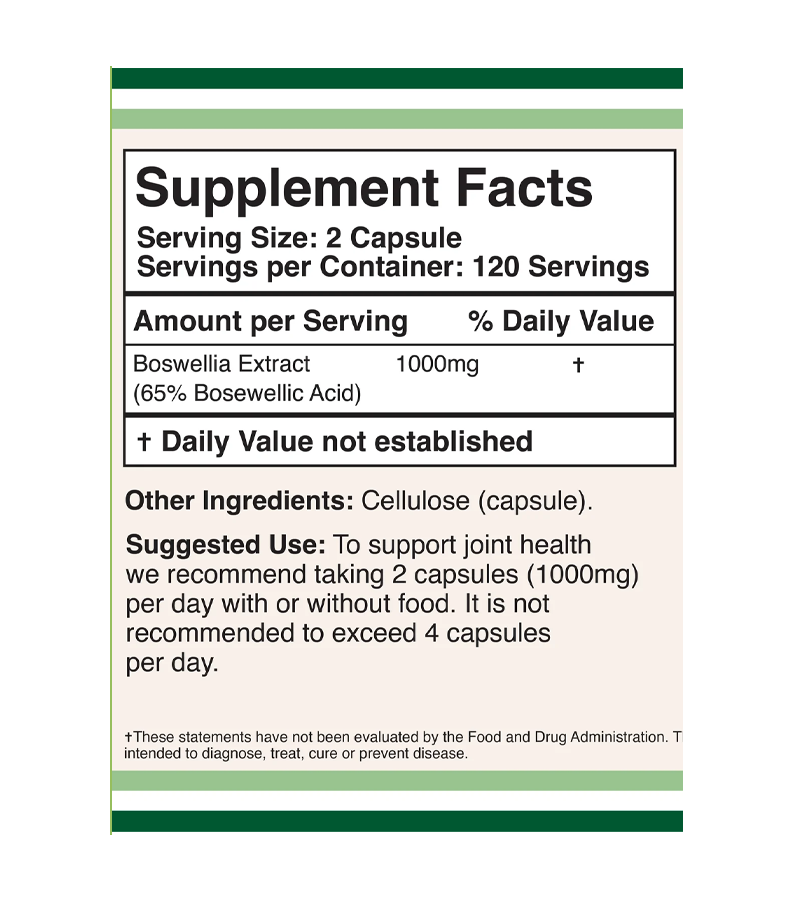 Boswellia Extract - 240 Capsules