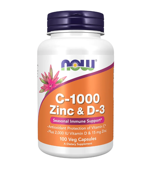 C-1000 Zinc & D-3 ,100 Veg Capsules