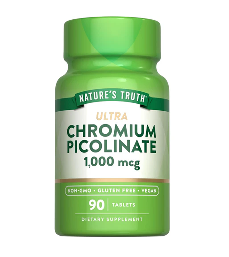 CHROMIUM PICOLINATE 1000 MCG - 90 Tablets
