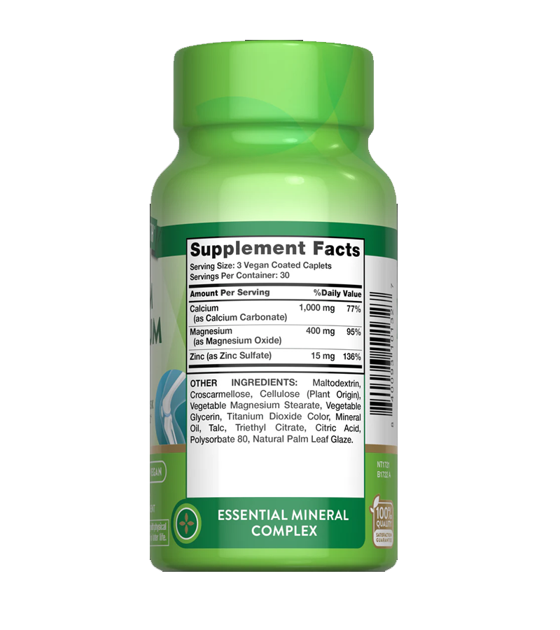 Calcium Magnesium Zinc - 90 Coated Caplets