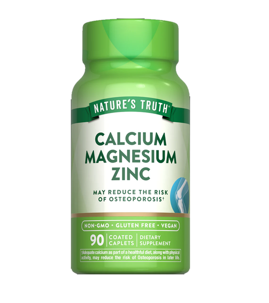 Calcium Magnesium Zinc - 90 Coated Caplets