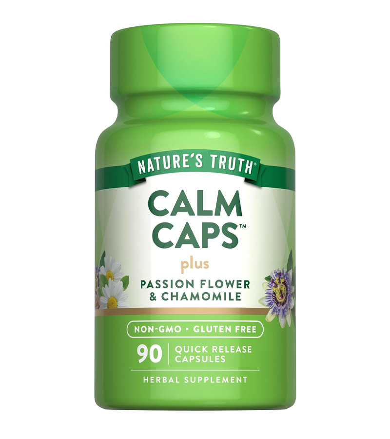 Calm Caps Plus Passion Flower and Chamomile - 90 Capsules