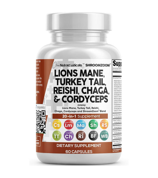 Lions Mane 20 in 1 Mushroom - 60 Capsules