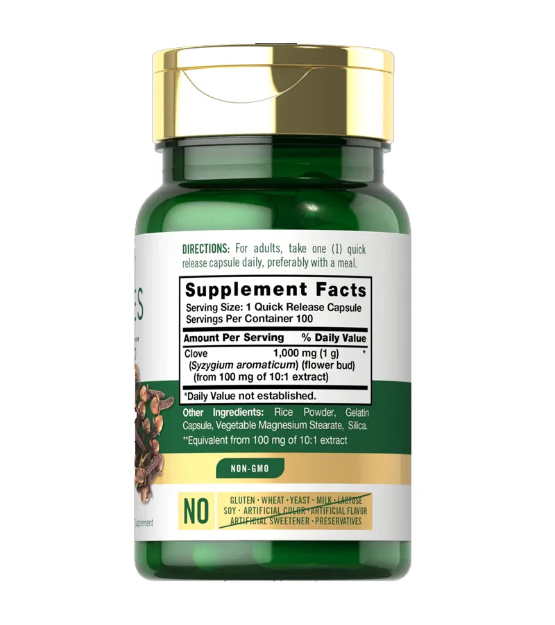 Cloves 1000mg - 100 Capsules