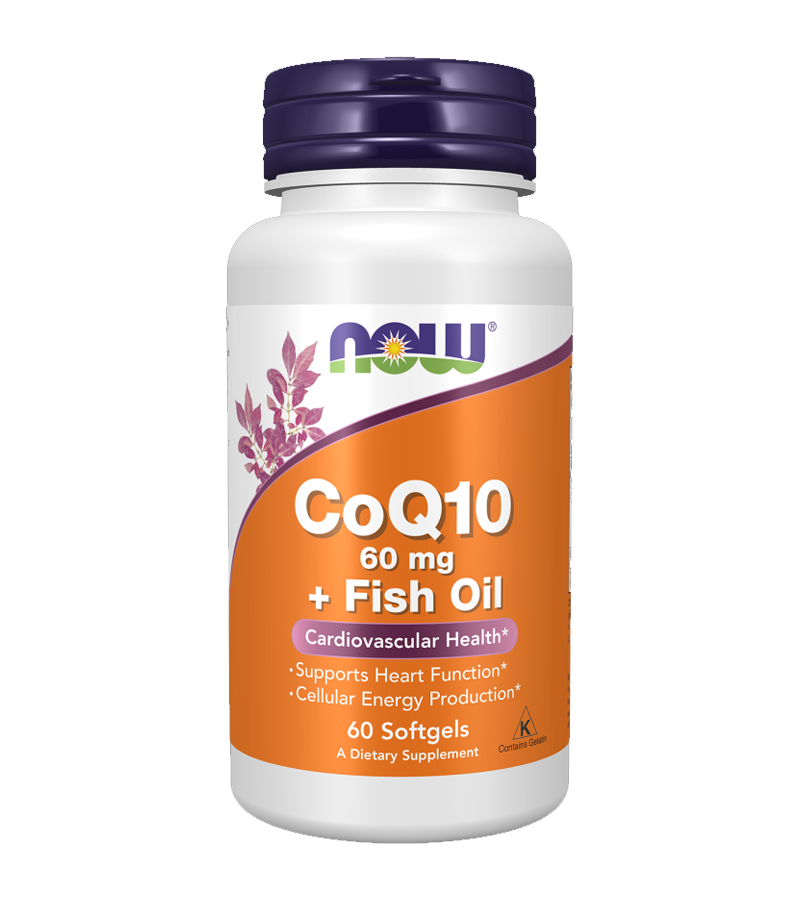 CoQ10 60 mg + Fish Oil - 60 Softgels