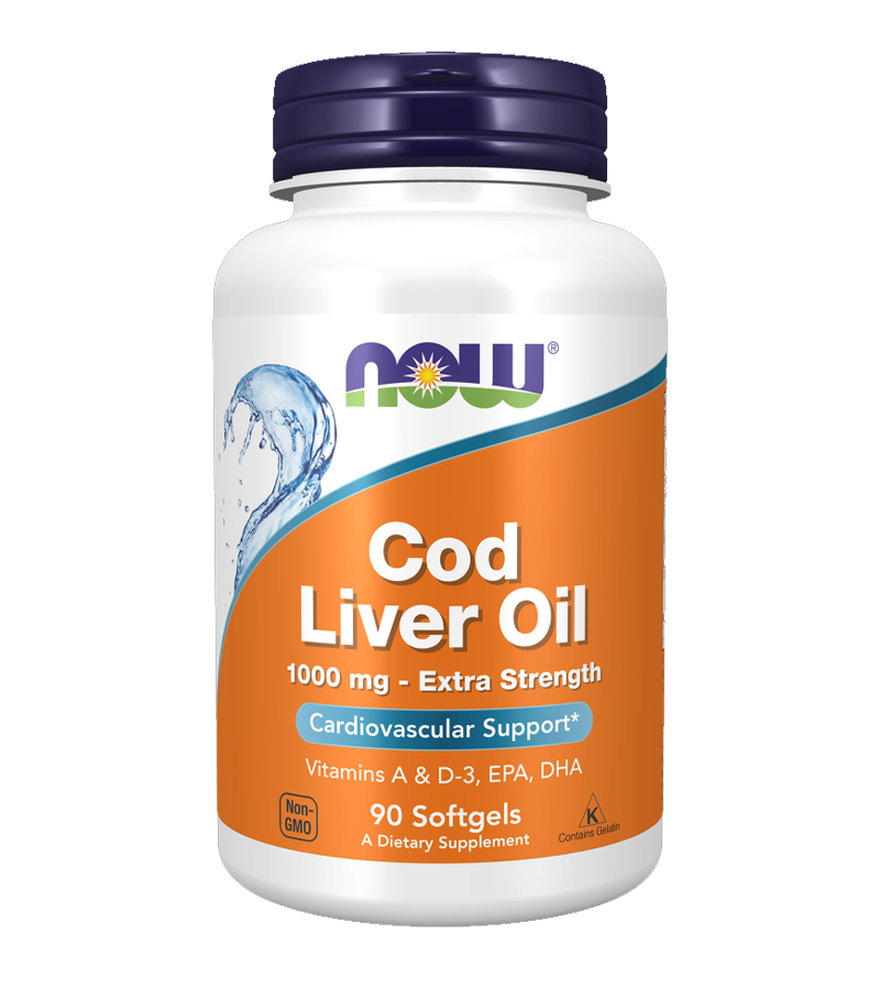 Cod Liver Oil, Extra Strength 1000 mg - 90 Softgels