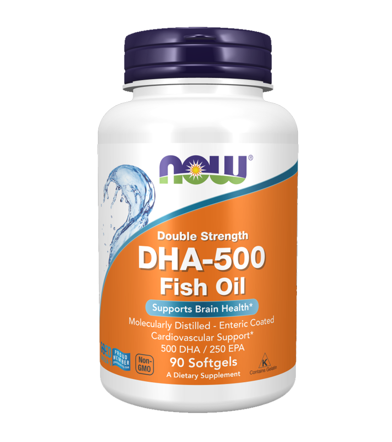 DHA-500 Fish Oil, Double Strength - 90 Softgels