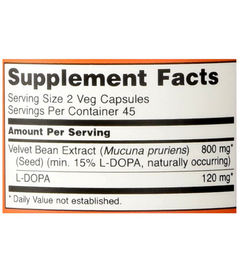 Dopa Mucuna Brain Support - 90 Veg Capsules