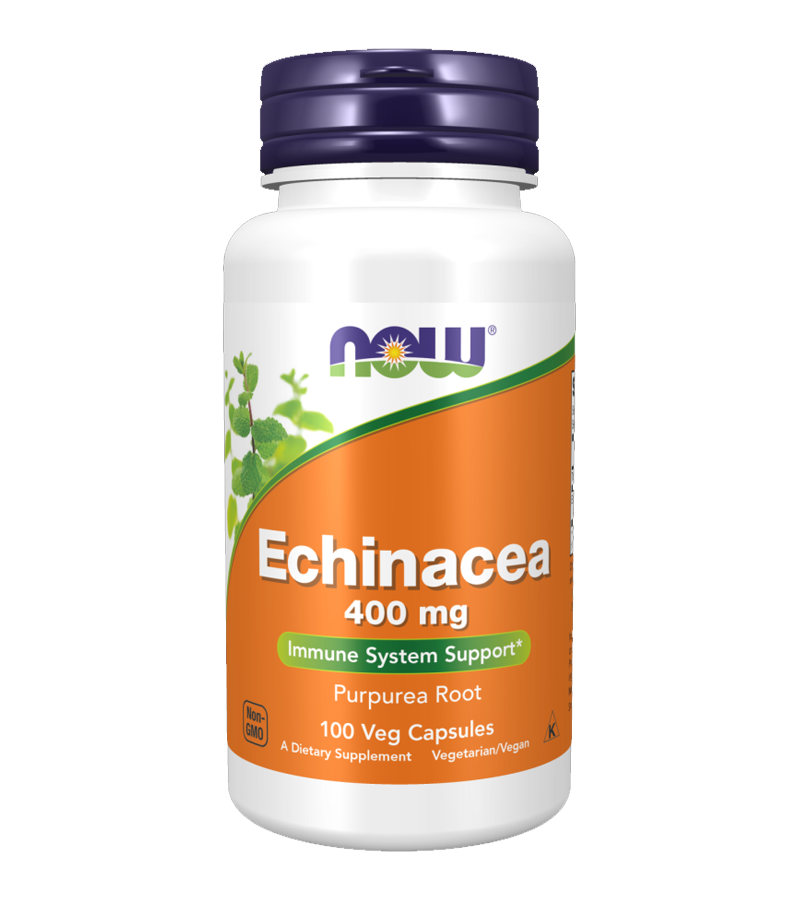 Echinacea 400 mg - 100 Veg Capsules (Best Before 7-2026)