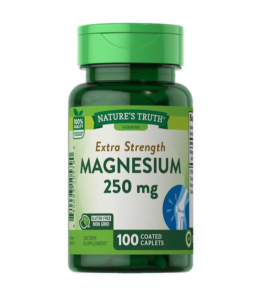 Extra Strength Magnesium 250 mg 100 Coated Caplets