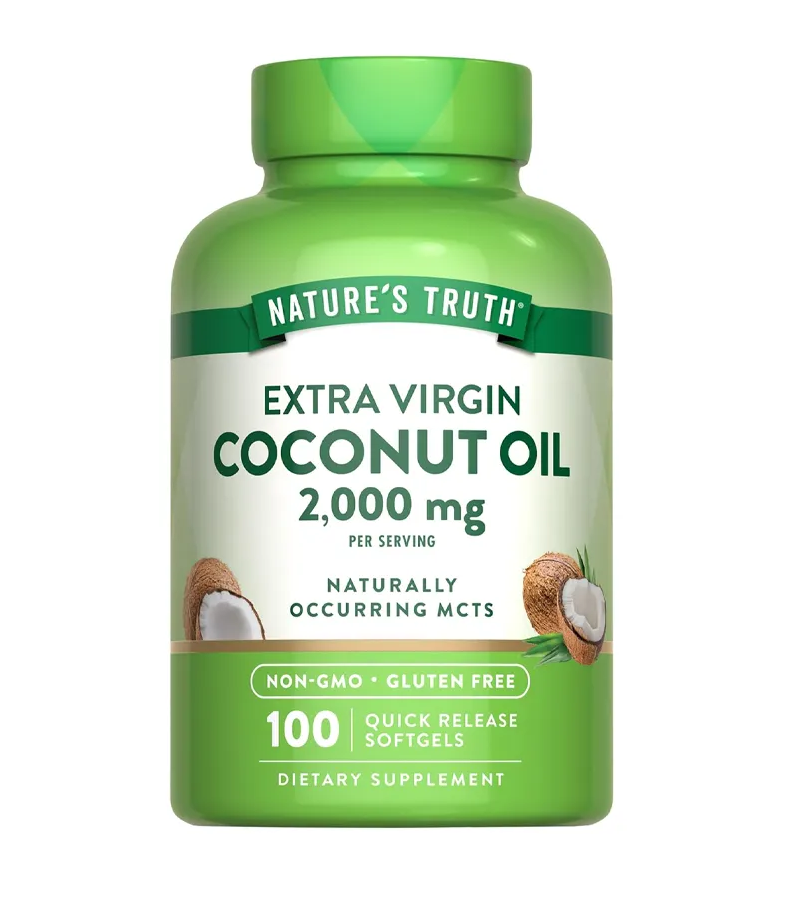Extra Virgin Coconut Oil 2000 mg - 100 Softgels