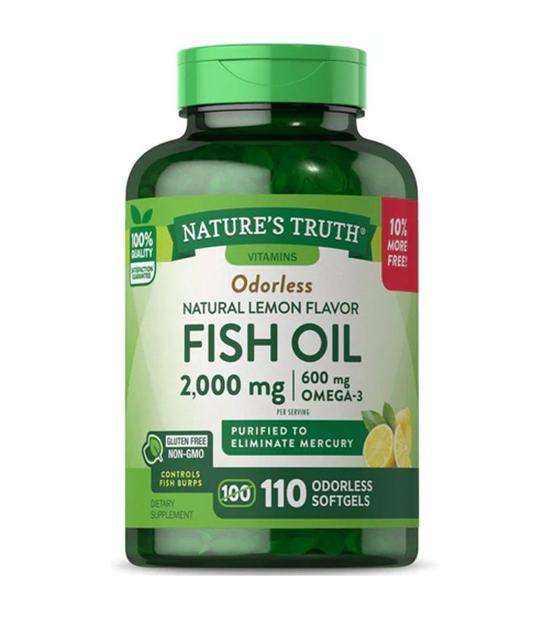 FISH OIL 2000 MG ODORLESS | LEMON FLAVOR - 110 SOFTGELS