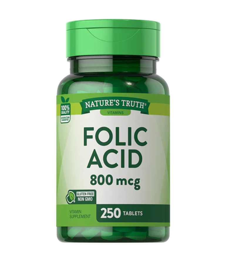 FOLIC ACID (Folate) 800 MCG - 250 Tablets