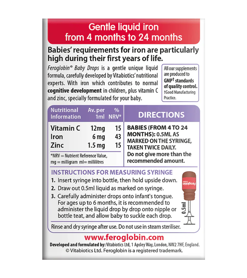 Feroglobin Baby Drops - 30 ml