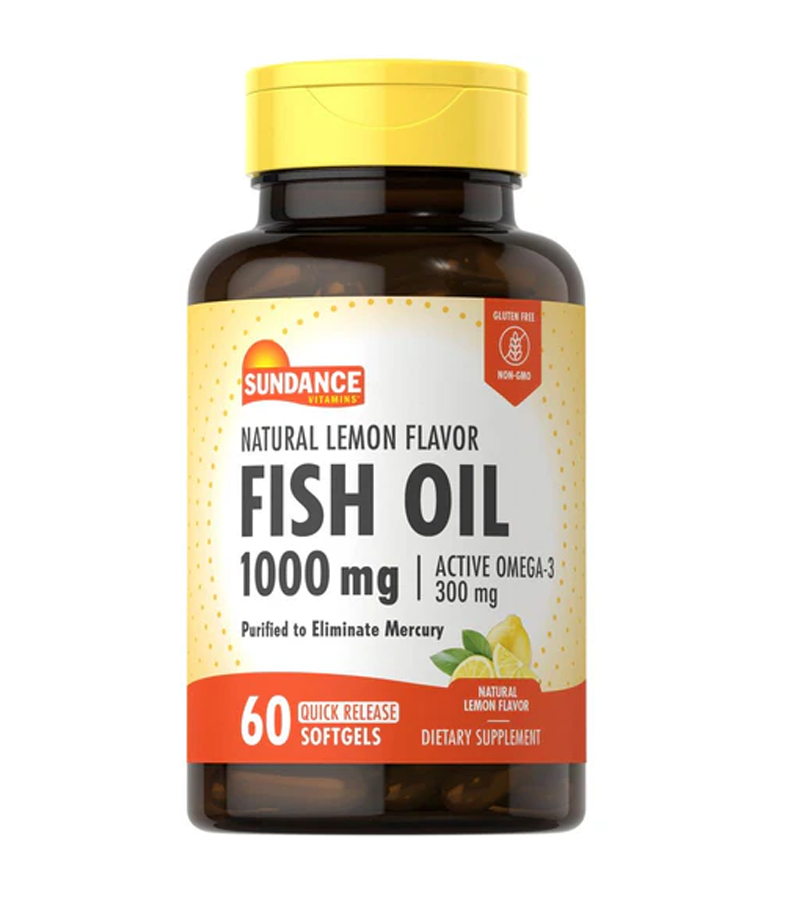 Fish Oil 1000mg - 60 Softgels Lemon Flavor