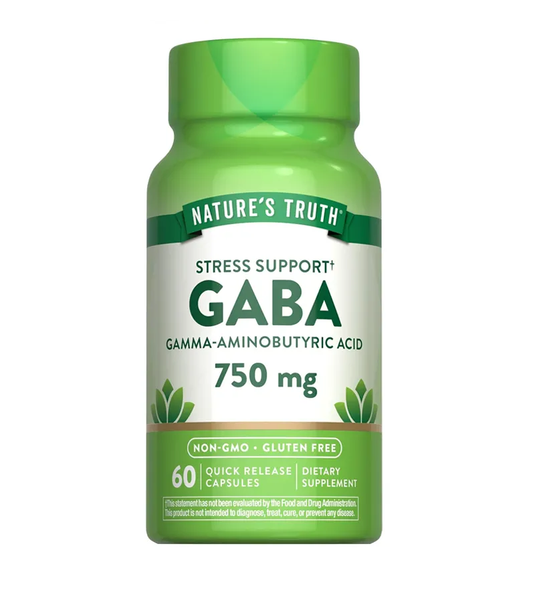 GABA 750mg - 60 Capsules
