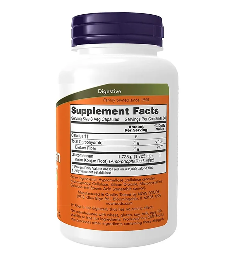 Glucomannan 575mg - 180 Veg Caps