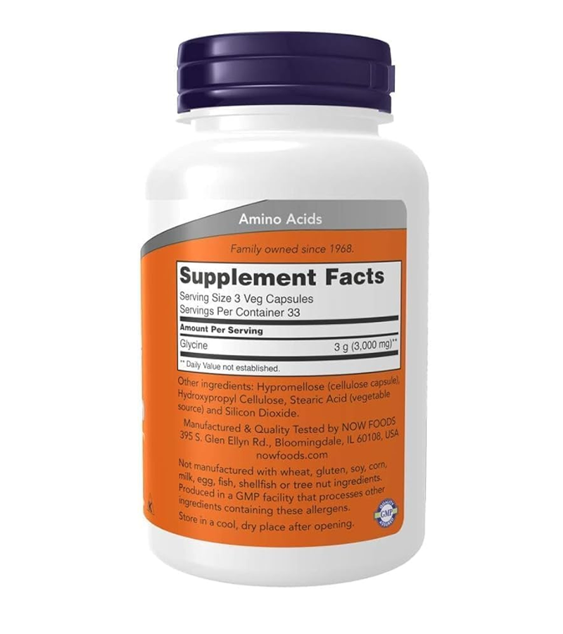 Glycine 1000 mg Free-Form - 100 Veg Capsules