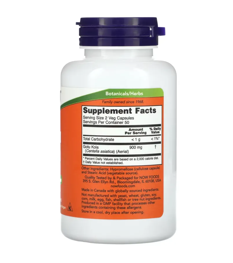 Gotu Kola 450 mg - 100 Veg Capsules