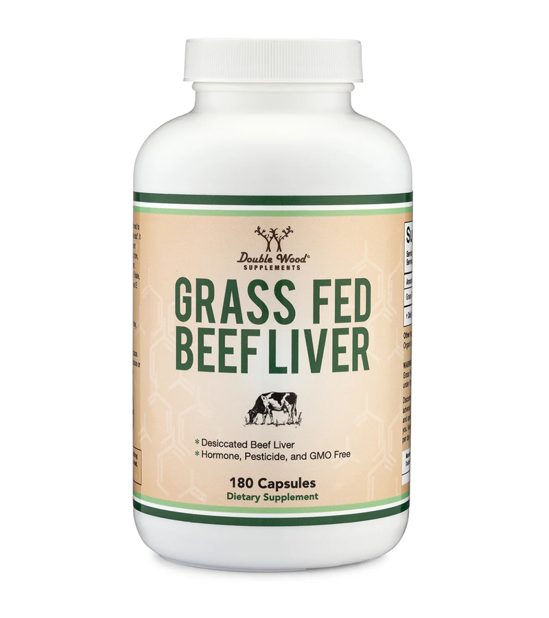Grass Fed Beef Liver Supplement - 180 Capsules