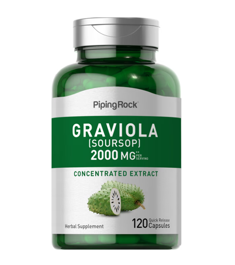 Graviola Soursop, 2000 mg (per serving) - 120 Quick Release Capsules