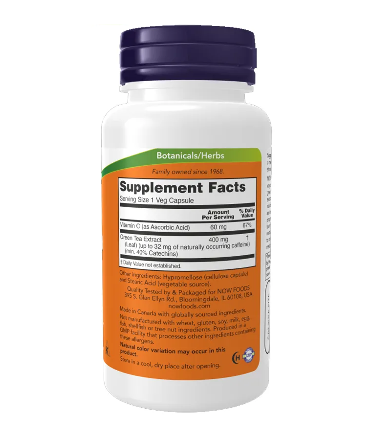 Green Tea Extract 400mg - 100 Veg Capsules